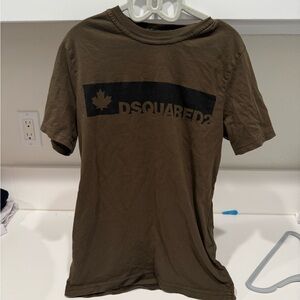 DSQUARED2 Men's Olive Graphic Tee